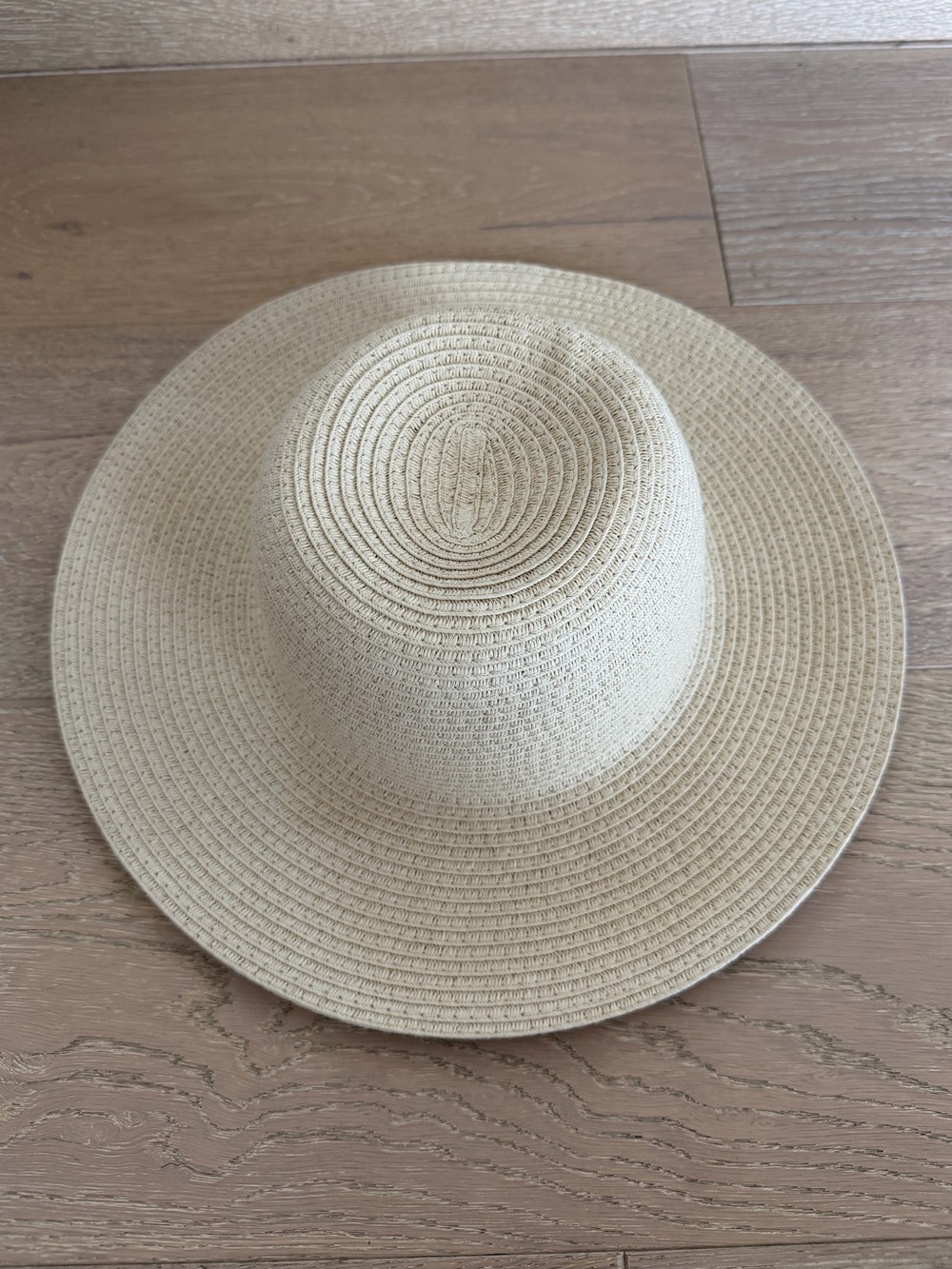 H&M Divided Wide Brim Paper Straw Sun Hat Beige S/54